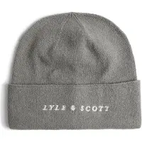 Lyle & Scott Script Beanie - Grey - ONE SIZE