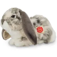 Teddy HERMANN® Lying Rabbit Grey-White 30 Cm - Grey - 30 CM