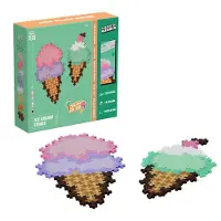 Plus plus Puzzle By Number Ice Cream Cones 250Pcs - Pink - ONE SIZE