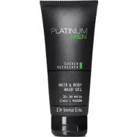 Dr Irena Eris Platinum Men Clean-Up virkistävä suihkugeeli vartalolle ja hiuksille 200 ml