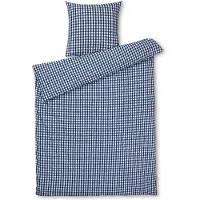 Juna - Organic Bed linen - Crisp - 140 x 200 cm - Dark blue