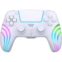 Deep Explorer Wireless Controller White PS4 / PS3 / PC (4)