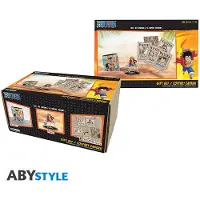Abystyle One Piece Luffy muki/akryylifiguuri/postikortit pakkaus