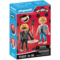 Playmobil Miraculous: Adrien & Cat Noir - 71337 - Multi/patterned - ONE SIZE