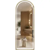 REA LED SEINÄPEILI Orbit 50x160cm harjattua kultaa