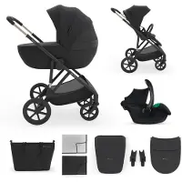Kinderkraft Prime 3 3-in-1 Yhdistelmävaunut, Venezian Black