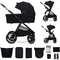 Kinderkraft NEA 2 Yhdistelmävaunut, Midnight Black