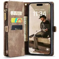 CASEME puhelimenkotelo 008 8-kortti iPhone 17 Pro - Ruskea