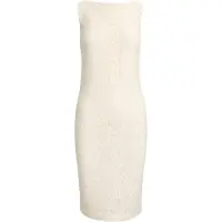 Ralph Lauren Lace Sleeveless Cocktail Dress - Cream - 34