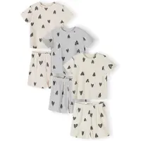 MINOTI Yöpuku kerma / meleerattu harmaa / offwhite