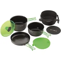 Optimus Terra Camp 4 Pot Set Grey OneSize