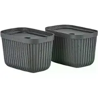 Zone Denmark Pulp säilytyslaatikko 15x23 cm 2 kpl Black