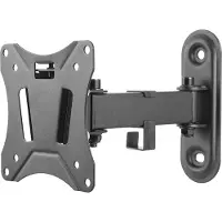 Deltaco – OFFICE näytön seinäteline, 13"-27", 25kg, 75x75-100-100 (ARM-0250)