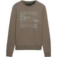Superdry for man. M2014495A Retro Outdoor Sweatshirt taupe (S), Casual, Cotton