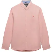 Superdry for man. M4011100A Preppy pink oxford shirt (XL), Casual, Cotton, Classic, Long sleeve