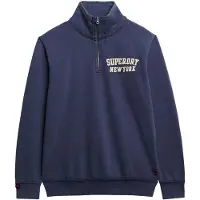 Superdry for man. M2014088A Vintage Athletic Half Zip Sweatshirt navy (M), Casual, Cotton
