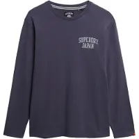 Superdry for man. M6010888A Athletic Essential T-shirt dark grey (XL), Casual, Cotton, Long sleeve
