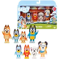 Bluey 4 Hahmon Pakkaus Lajiteltu