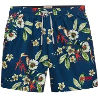 Superdry Hawaiian Print 16 Swim Short - Navy - M