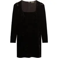 Superdry for woman. W8011984A Brown Velvet dress (XS), Casual, Party, Classic, Polyester, Long sleeve