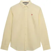 Superdry for woman. W4010565A Slim fit oxford shirt yellow (M), Casual, Cotton, Classic, Long sleeve