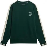 Superdry for man. M2014281A Athletic Club Crew Sweatshirt green (L), Casual, Cotton