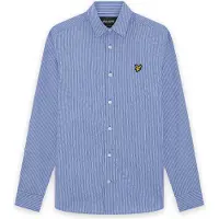 Lyle & Scott Twin Stripe Shirt - Blue - L