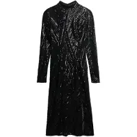 Superdry for woman. W8012034A Open dress black (M), Party, Polyester, Long sleeve