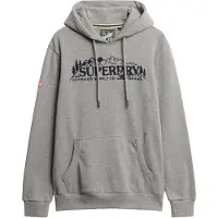 Superdry for man. M2014379A Outdoor Scene Relaxed Hood grey (XXL), Casual, Sustainable, Recycled Cotton
