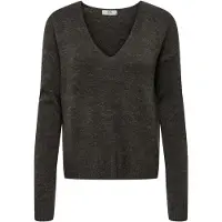 JDY Jdyelanora L/S V-Neck Pullo. Knt Noos - Brown - M