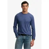 Superdry Classic Cotton Linen Pitkähihainen T-paita