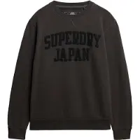 Superdry for man. M2014382A Sweatshirt Vintage Athletic Tonal black (S), Casual, Cotton, Long sleeve