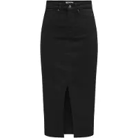 ONLY Onlsiri Front Slit Skirt Dnm Gua Noos - Black - XS