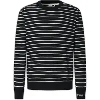 Pepe Jeans for man. PM7000010 Andre Stripe navy jumper (L), Casual, Cotton
