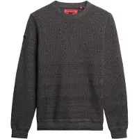 Superdry for man. M6110681A Light Texture jumper grey (S), Casual, Cotton