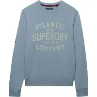 Superdry for man. M2014476A Coastal Relaxed sweatshirt blue (S), Casual, Cotton