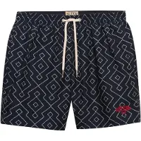 Superdry for man. M3010262A Premium Printed 15 navy swimsuit (L), Beachwear, Recycled Polister