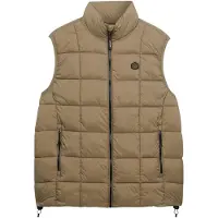 Superdry for man. M5012342A Quilt Vest Fuji brown (XL), Casual, Sustainable, Recycled nylon