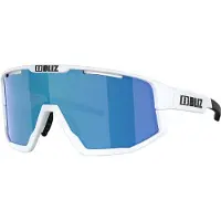 Bliz Vision Matt White, Smoke With Blue Multi