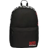Superdry for woman. W9110397A Backpack with Windyachter Montana logo black (OSFA), Casual, Polyester