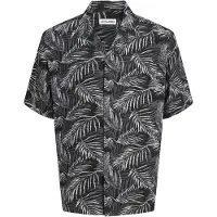 Jack & Jones Paita 'JJEJeff' harmaa / musta / valkoinen
