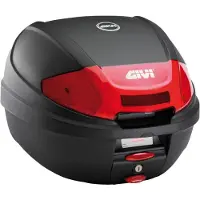 Givi -Perälaukku E300 punainen heijastin, Monolock-levy