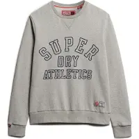 Superdry for man. M2013965A Athletic grey printed sweatshirt (XL), Casual, Cotton