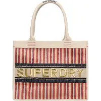 Superdry for woman. W9110411A Red Luxe tote bag (OSFA), Casual, Jute