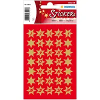 Herma 3924, Paperi, Kulta, Tähtikuvio, Kiinteä, Poika/tyttö, Joulu