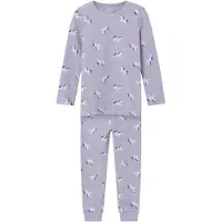 Name it Nmfnightset Lavender Unicorn Rib Noos - Purple - 98-104