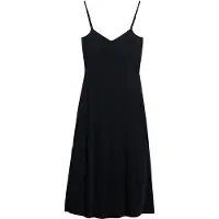 Superdry for woman. W8011419A Black open back knit dress (L), Casual, Viscose, Modal, Sleeveless / Straps