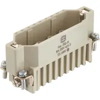 Harting HAN D-pistoke, insertti tyyppi 16A urospistoke crimp-liitäntä max 2,5mm2, 10A 25-napainen