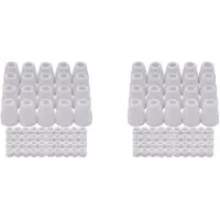 Melitt 120Pcs for PT-31 JG-40 WSD-LG40 Plasma Cutter Consumables Alumina Ceramics Shield Cup 18204 & Gas Ring 18785