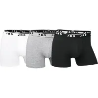 JBS Gots Bokserit 3-pack - Valkoinen/harmaa/musta, koko Small